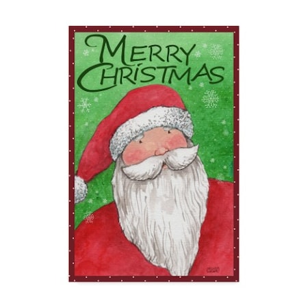 Melinda Hipsher 'Merry Christmas Santa In Red' Canvas Art,30x47